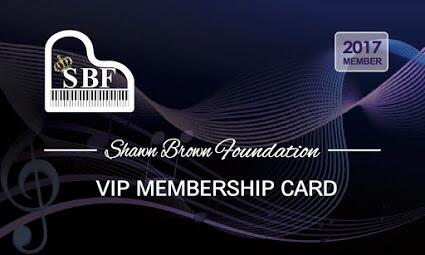 VIP Membership Card for the Shawn Brown Foundation
